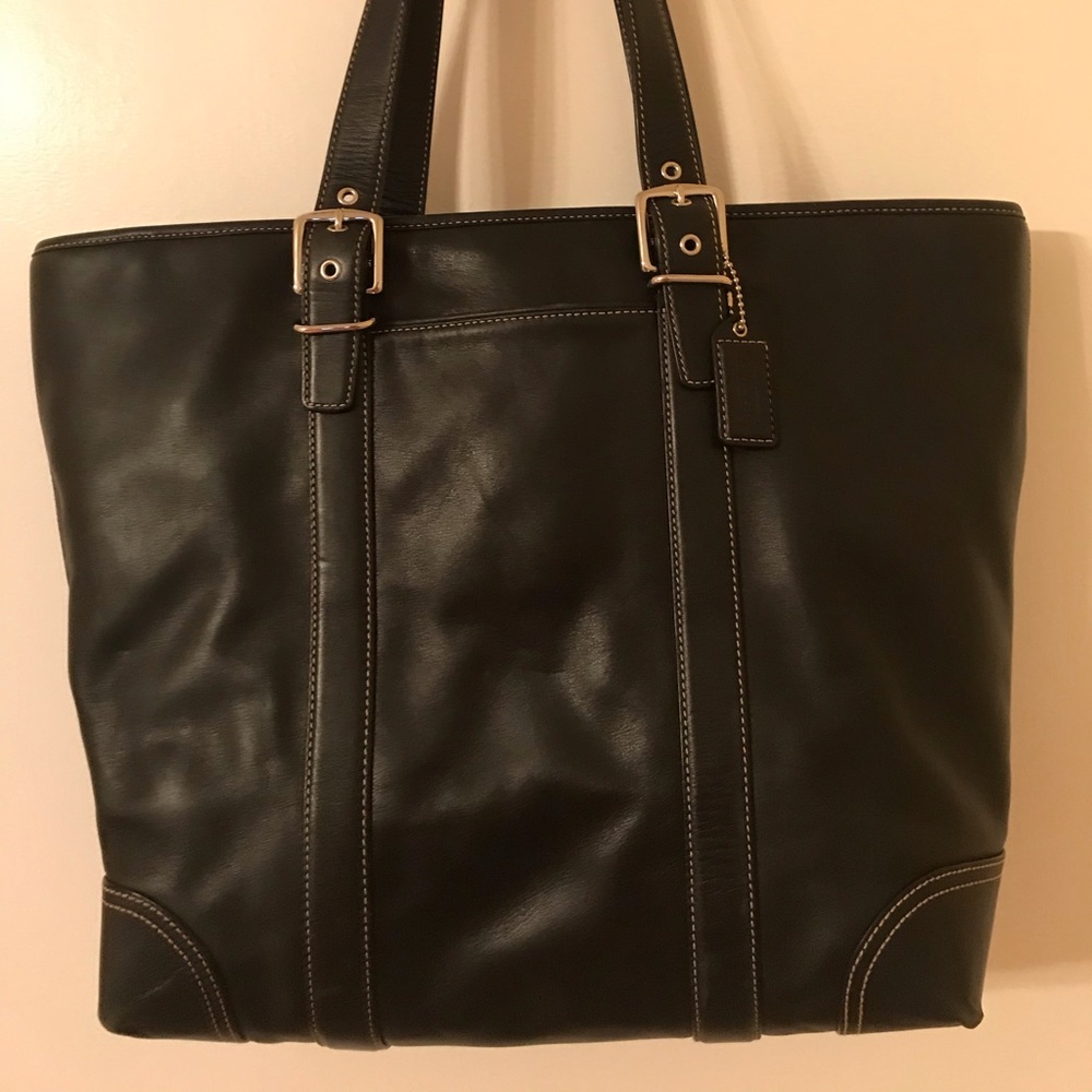 Authentic Coach Leather Tote